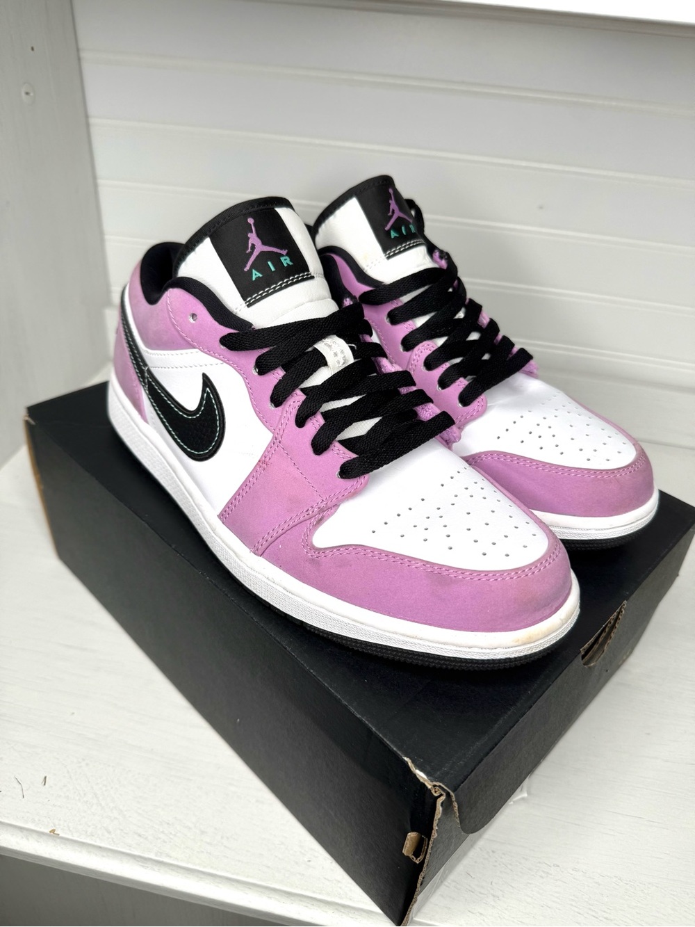 Jordan Air Jordan 1 Low SE Violet Shock Suede CK3022-503 2021 Size 9 OG Box